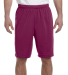 1420 Training Short in Maroon front view