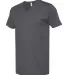 5300 ALSTYLE Adult V-neck Tee CHARCOAL side view