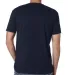 Next Level 3200 Fitted Short Sleeve V in Midnight navy back view