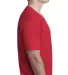 Next Level 3200 Fitted Short Sleeve V in Red side view