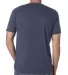 Next Level 3200 Fitted Short Sleeve V in Indigo back view