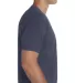 Next Level 3200 Fitted Short Sleeve V in Indigo side view