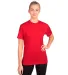 Next Level 6010 Men's Tri-Blend Crew in Red front view