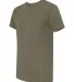 Next Level 6010 Men's Tri-Blend Crew in Military green side view
