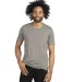 Next Level 6200 Men's Poly/Cotton Tee in Ash front view