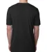 Next Level 6200 Men's Poly/Cotton Tee in Black back view