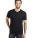 Next Level 6200 Men's Poly/Cotton Tee in Black front view