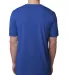 Next Level 6200 Men's Poly/Cotton Tee in Royal back view