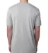 Next Level 6200 Men's Poly/Cotton Tee in Silver back view