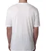 Next Level 6200 Men's Poly/Cotton Tee in White back view