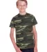 Code V 2207 Youth Camouflage T-Shirt GREEN WOODLAND front view
