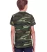 Code V 2207 Youth Camouflage T-Shirt GREEN WOODLAND back view