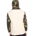 Code V 3967 Fashion Camo Hooded Sweatshirt NTRL/ GRN WD/ OR back view