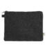 econscious EC8402 Hemp Pouch  in Black/ black front view