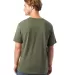 Alternative Apparel 1070 Unisex Go-To T-Shirt in Military back view