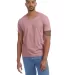 Alternative Apparel 1070 Unisex Go-To T-Shirt in Whiskey rose front view