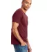 Alternative Apparel 1070 Unisex Go-To T-Shirt in Currant side view