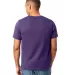 Alternative Apparel 1070 Unisex Go-To T-Shirt in Deep violet back view
