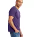 Alternative Apparel 1070 Unisex Go-To T-Shirt in Deep violet side view