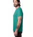 Alternative Apparel 1070 Unisex Go-To T-Shirt in Aqua tonic side view
