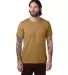 Alternative Apparel 1070 Unisex Go-To T-Shirt in Brown sepia front view