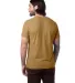 Alternative Apparel 1070 Unisex Go-To T-Shirt in Brown sepia back view