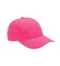 Adams Hats PE105 Adult Contrast Back Stripe Clubho in Pink front view