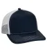Adams Hats PV112 Adult Eclipse Cap in Navy/ white front view