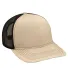 Adams Hats PV112 Adult Eclipse Cap in Khaki/ black front view