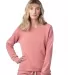 Alternative Apparel 8626 Ladies' Lazy Day Pullover in Rose bloom front view