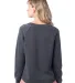 Alternative Apparel 8626 Ladies' Lazy Day Pullover in Washed black back view