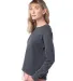 Alternative Apparel 8626 Ladies' Lazy Day Pullover in Washed black side view
