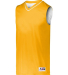 Augusta Sportswear 153 Youth Reversible Two-Color  in Gold/ white side view