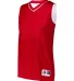 Augusta Sportswear 154 Ladies' Reversible Two-Colo RED/ WHITE side view