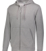 Augusta Sportswear 5418 Adult 60/40 Fleece Full-Zi in Charcoal heather front view