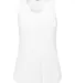 Augusta Sportswear 3079 Girls Lux Tri-Blend Tank WHITE front view