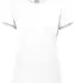 Augusta Sportswear 3067 Ladies' 3.8 oz., Tri-Blend WHITE front view