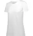 Augusta Sportswear 3067 Ladies' 3.8 oz., Tri-Blend WHITE side view