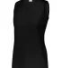Augusta Sportswear 4795 Girls Sleeveless Wicking A BLACK front view