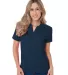 Bayside Apparel 1050 Junior's 6.2 oz., 100% Cotton in Navy front view