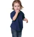 Bayside Apparel BA4125 Toddler 5.4 oz., 100% Cotto in Dark navy front view