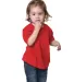 Bayside Apparel BA4125 Toddler 5.4 oz., 100% Cotto in Red front view
