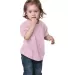 Bayside Apparel BA4125 Toddler 5.4 oz., 100% Cotto in Pink front view