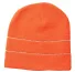 Bayside Apparel 3715 100% Acrylic Beanie in Bright orange front view