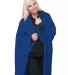Bayside Apparel 9000 Polyester Stadium Fleece Blan in Royal blue front view