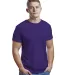 Bayside Apparel 9500 Unisex 4.2 oz., 100% Cotton F in Purple front view