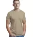 Bayside Apparel 9500 Unisex 4.2 oz., 100% Cotton F in Khaki front view