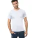 Bayside Apparel 9500 Unisex 4.2 oz., 100% Cotton F in White front view