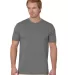 Bayside Apparel 9510 Unisex 4.2 oz., 50/50 Fine Je in Grey frost front view