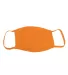 Bayside Apparel 1900 Adult Cotton Face Mask Made i in Orange front view